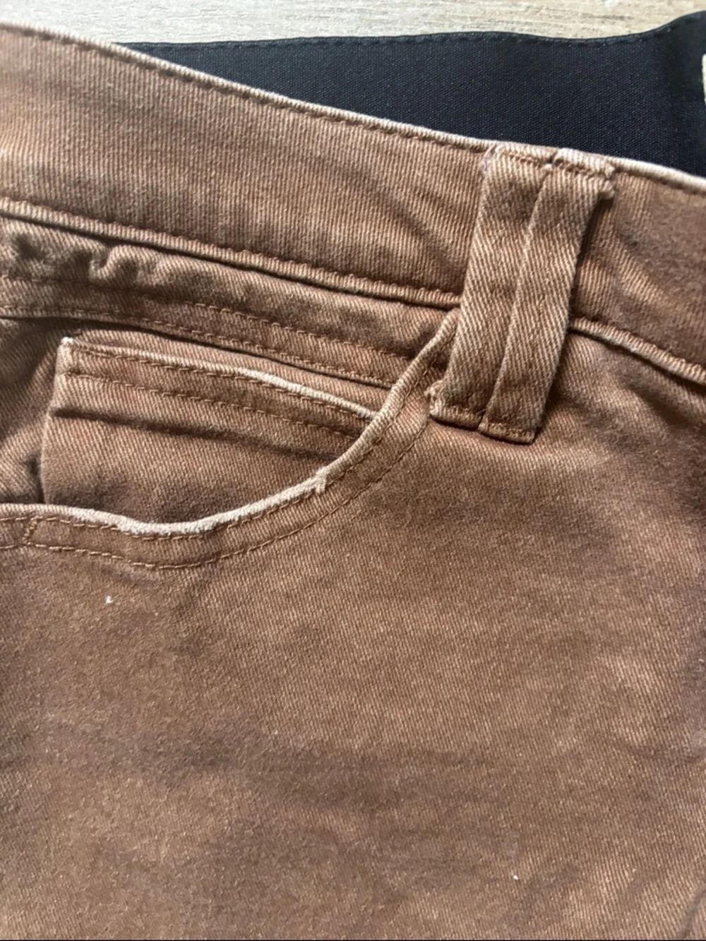 Democracy Straight Leg Jeans in Rich Chocolate Brown Ab Technology Solution